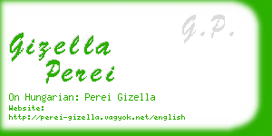 gizella perei business card